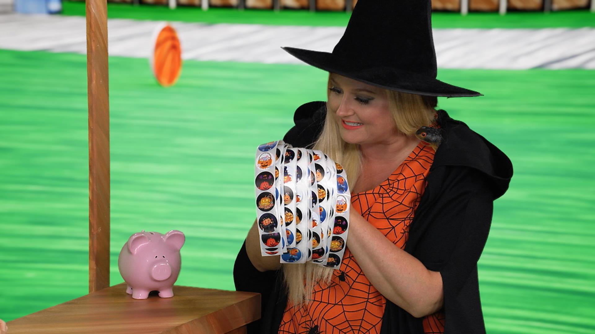 Compter les autocollants d'Halloween