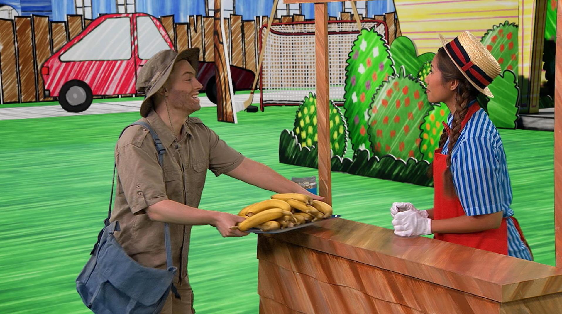 Compter les bananes pour les singes