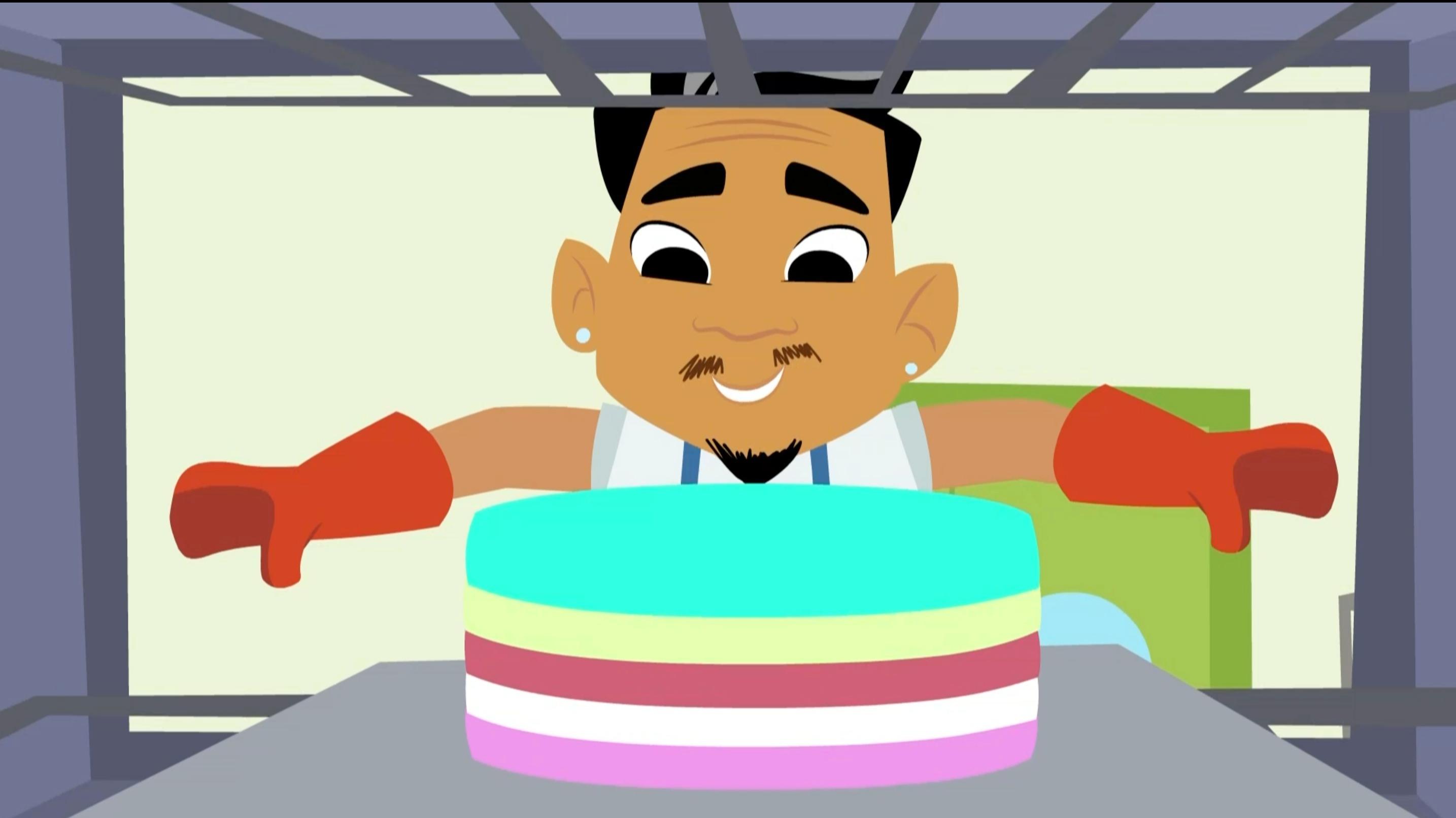 Le « cartoon cake » pour célébrer la fête des mères ou des pères
