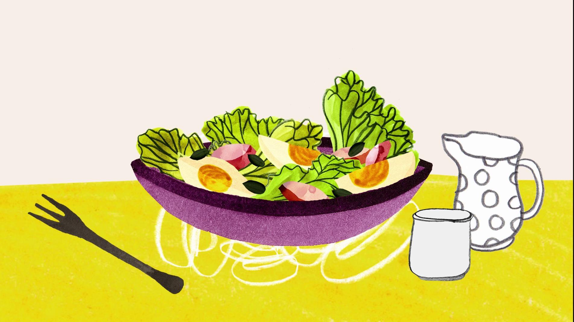 La salade au miel